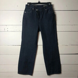 NWT BlankNYC Jeans Baxter Ribcage Straight Leg Overlap Foldover Waist Size 25